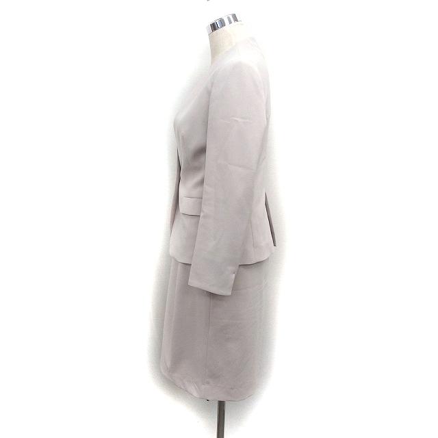 ザ・スーツカンパニー THE SUIT COMPANY スカートスーツ ノーカラー