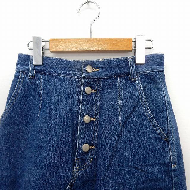 ミスティック mystic スカート デニム タイト ボタンフライ ポケット  