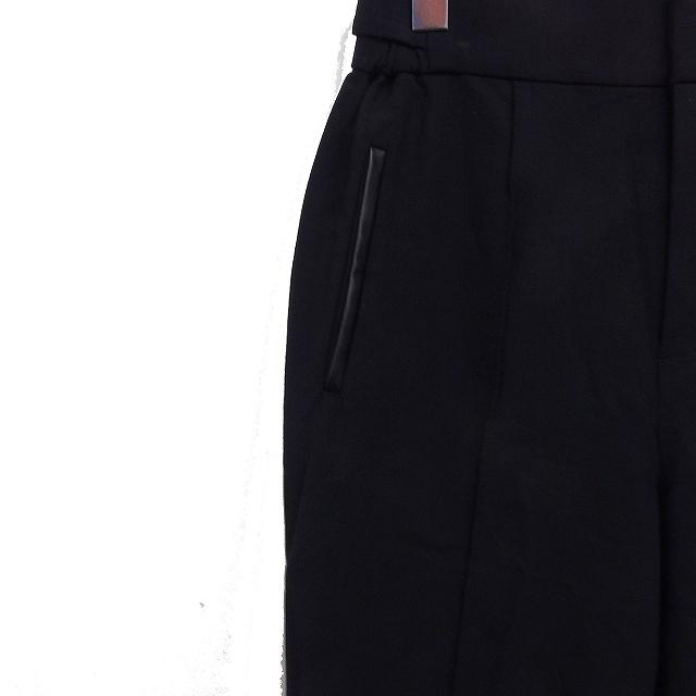 シティ CITY フレア パンツ センターシーム 無地 ウール 1 ブラック 黒