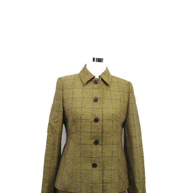 アクアスキュータム AQUASCUTUM セットアップ スーツ ステンカラー