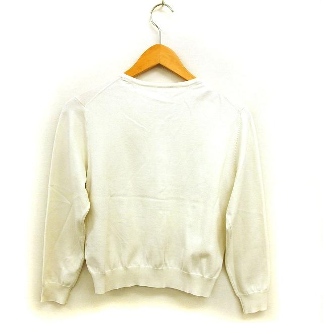 ストロベリーフィールズ STRAWBERRY-FIELDS カーディガン ニット クロップド リブ ハイゲージ スナップボタン 長袖 オフホワイト |  | 01