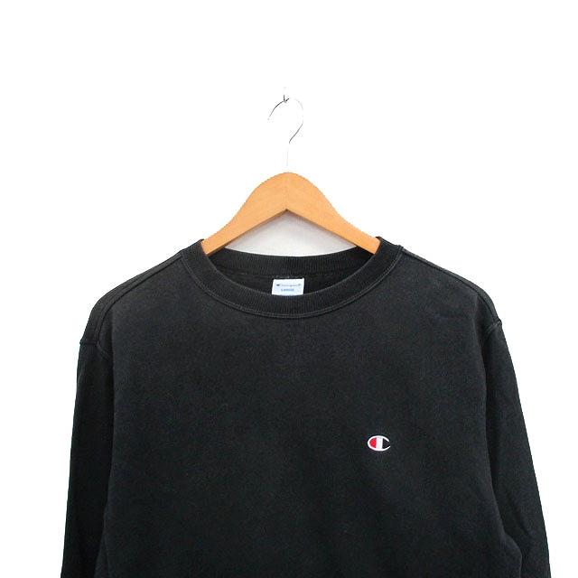 チャンピオン CHAMPION トレーナー  スウェット コットン ワンポイント ロゴ L ブラック 黒 /KT9 メンズ | Champion | 03