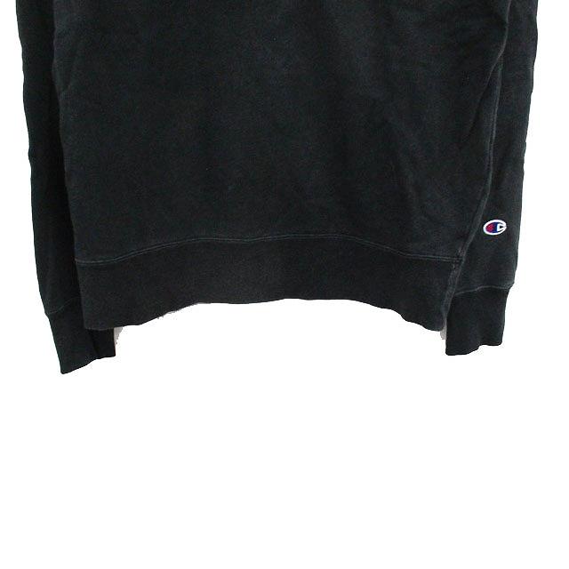 チャンピオン CHAMPION トレーナー  スウェット コットン ワンポイント ロゴ L ブラック 黒 /KT9 メンズ | Champion | 04