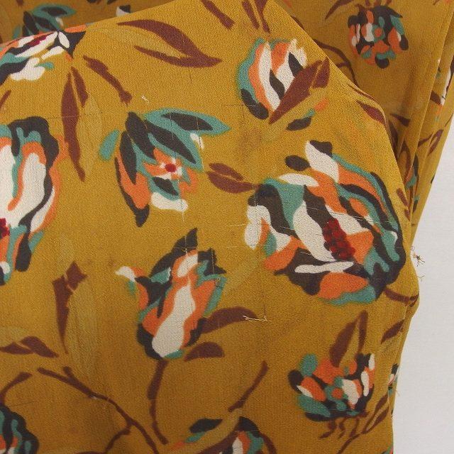 マカフィー MACPHEE トゥモローランド ワンピース ロング 花柄 シルク 