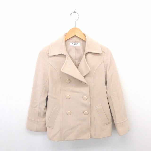 Sale 87 Off 中古 ナチュラルビューティーベーシック コート アウター ピーコート Pコート ショート ウール S 薄茶 ベージュ Tt33 レディース ベクトル 古着