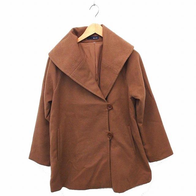 特別セーフ 中古 ニコアンド Niko And コート アウター セーラーカラー 長袖 ミディアム丈 ブラウン 茶 Ft19 レディース ベクトル 古着
