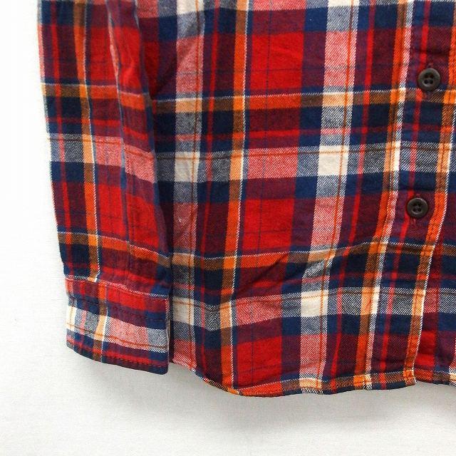 ルクスルフト Luxluft シャツ ブラウス チェック 長袖 コットン 綿 36