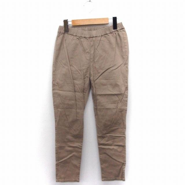 最安値挑戦 中古 ニコアンド Niko And パンツ イージー ロング 無地 シンプル 綿 2 ライトブラウン 茶 Ft12 レディース ベクトル 古着