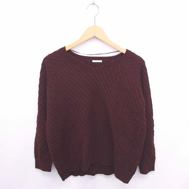中古 ジーユー Gu ニット セーター Vネック 無地 ラグランスリーブ 長袖 M 赤紫 ワインレッド Tt19 メンズ ベクトル 古着 172 ブランド古着販売のベクトル 通販 Yahoo ショッピング