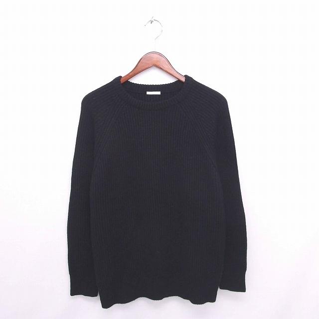 中古 ジーユー Gu ニット セーター 丸首 無地 シンプル ラグランスリーブ 長袖 ｌ 黒 ブラック Tt31 メンズ ベクトル 古着 172 ブランド古着販売のベクトル 通販 Yahoo ショッピング