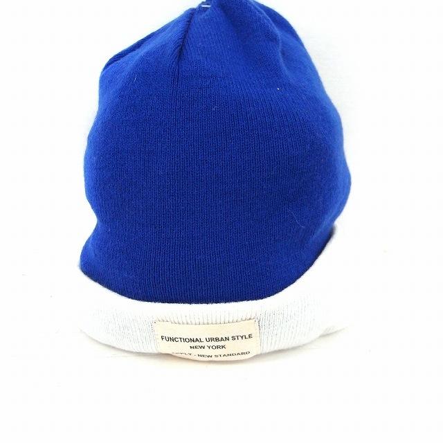 Forstep 帽子 ニット帽 ニットキャップ ブルー 青 ホワイト 白 Ft19 メンズ レディース 172 ブランド古着販売のベクトル 通販 Yahoo ショッピング