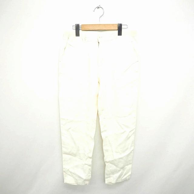 中古 ニコアンド Niko And パンツ テーパード ジップフライ 無地 シンプル 薄手 麻 リネン混 3 アイボリー 白 Tt25 レディース ベクトル 古着 172 ブランド古着販売のベクトル 通販 Yahoo ショッピング