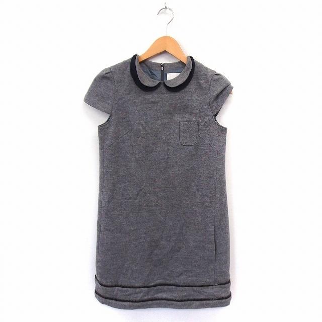 セレーヌデプト SERENE Dept. ワンピース フレンチスリーブ 膝丈 丸襟 