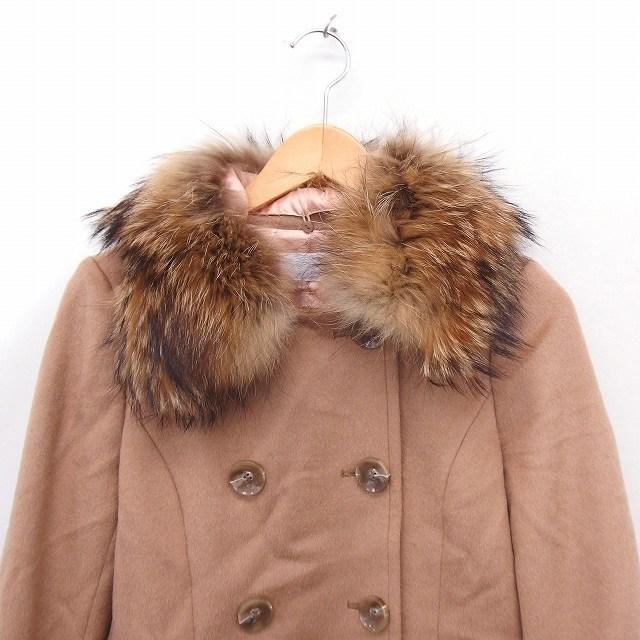 インデックス INDEX コート アウター ファー ステンカラー ダブル