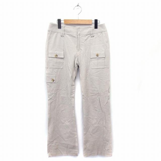 中古 22オクトーブル 22 Octobre パンツ カーゴ ブーツカット ロング 無地 コットン 綿 40 ベージュ Ft27 レディース Sale 60 Off