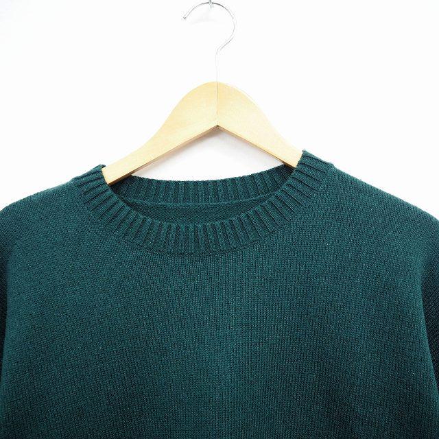未使用 新品 ARTE グリーン ニットセーター Mサイズ MILITARY 実物 新品 デッドストック フランス軍 Vネック コマンド
