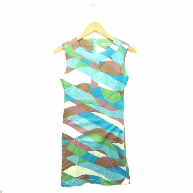 中古 ワールドワイドラブ World Wide Love ワンピース 膝下丈 総柄 丸首 プルオーバー ノースリーブ 1 青 茶 ブルー ブラウン Tt40 ベクトル 古着 172 ブランド古着販売のベクトル 通販 Yahoo ショッピング