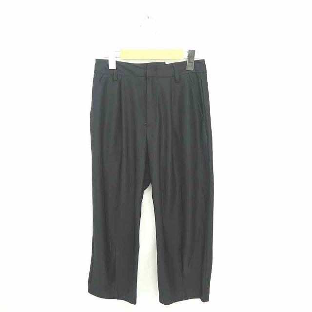 ジーユー GU パンツ カジュアル ストレート ジップフライ 薄手 無地  