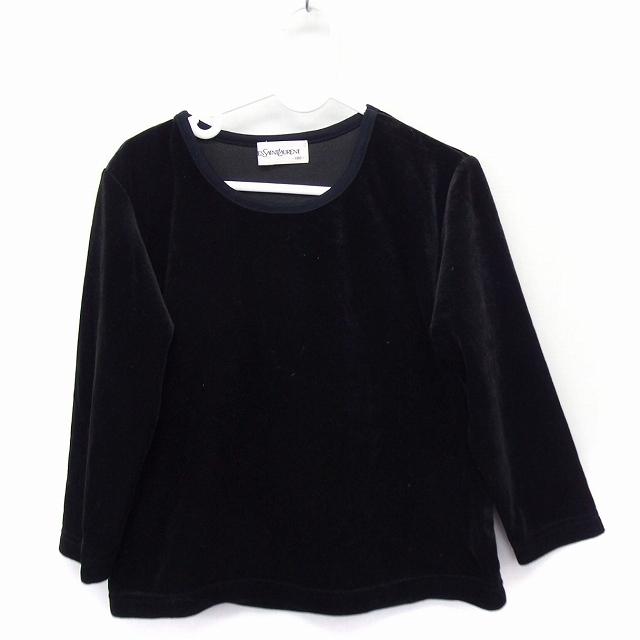中古 イヴサンローラン Yves Saint Laurent 国内正規品 子供服 Tシャツ カットソー ベロア 丸首 長袖 100 ブラック 黒 Ft32 キッズ ベクトル 古着 172 ブランド古着販売のベクトル 通販 Yahoo ショッピング