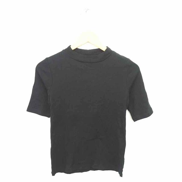 中古 ユニクロ Uniqlo カットソー Tシャツ モックネック 無地 綿 コットン 半袖 M 黒 ブラック Tt36 レディース ベクトル 古着 172 ブランド古着販売のベクトル 通販 Yahoo ショッピング