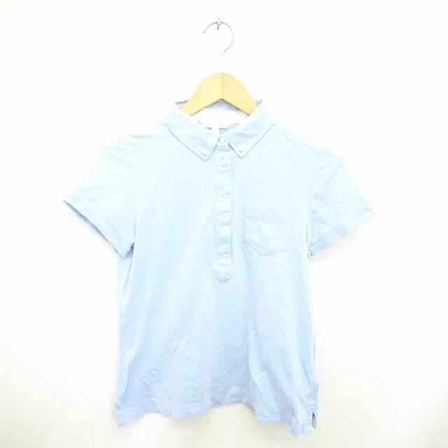 ユニクロ Uniqlo シャツ ポロシャツ ボタンダウン 無地 シンプル 半袖 L 青 ライトブルー Tt3 レディース 172 ブランド古着販売のベクトル 通販 Yahoo ショッピング