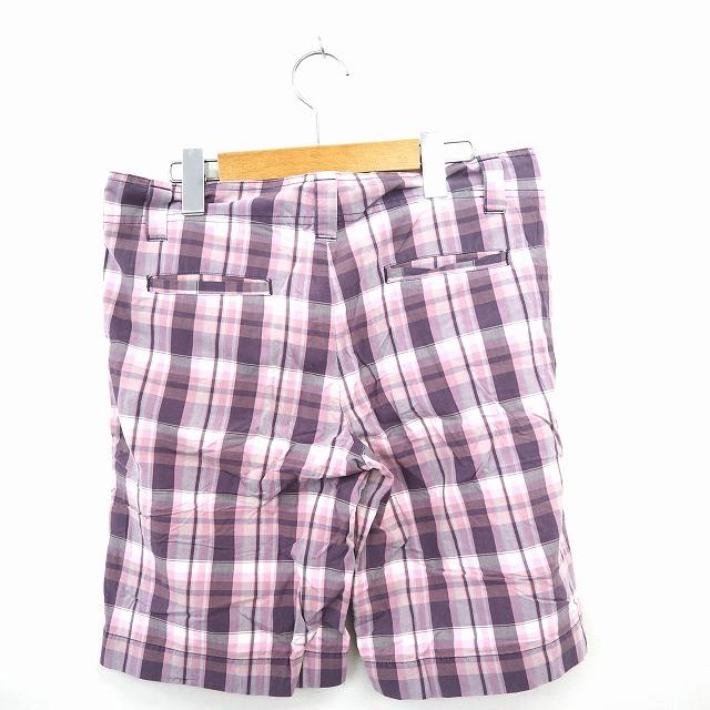 ユニクロ（UNIQLO） パンツ ボトムス ハーフ チェック ひざ丈 58