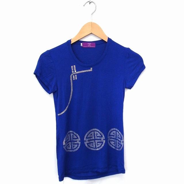 DFD Tシャツ カットソー ラインストーン 丸首 半袖 ブルー 青 /FT13 レディース :172-902103151025:ブランド古着販売のベクトル - 通販 - Yahoo!ショッピング DFD Tシャツ カットソー ラインストーン 丸首 半袖 ブルー 青 /FT13 レディース :172-902103151025:ブランド古着販売のベクトル - 通販 - Yahoo!ショッピング