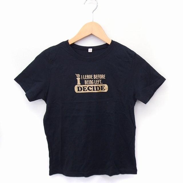 中古 ユニクロ Uniqlo Tシャツ カットソー プリント 丸首 半袖 コットン 綿 M ブラック 黒 Ft49 レディース ベクトル 古着 172 ブランド古着販売のベクトル 通販 Yahoo ショッピング