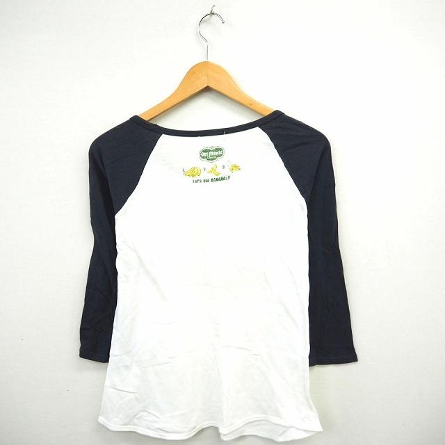 中古 ユニクロ Uniqlo Tシャツ カットソー 配色 Del Monte デルモンテ 丸首 長袖 コットン 綿 L ネイビー オフホワイト 紺 Mt レディース ベクトル 古着 172 ブランド古着販売のベクトル 通販 Yahoo ショッピング