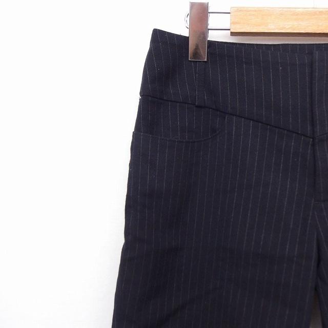 サベナ Sabena パンツ ハーフ ストライプ ひざ丈 ウール 38