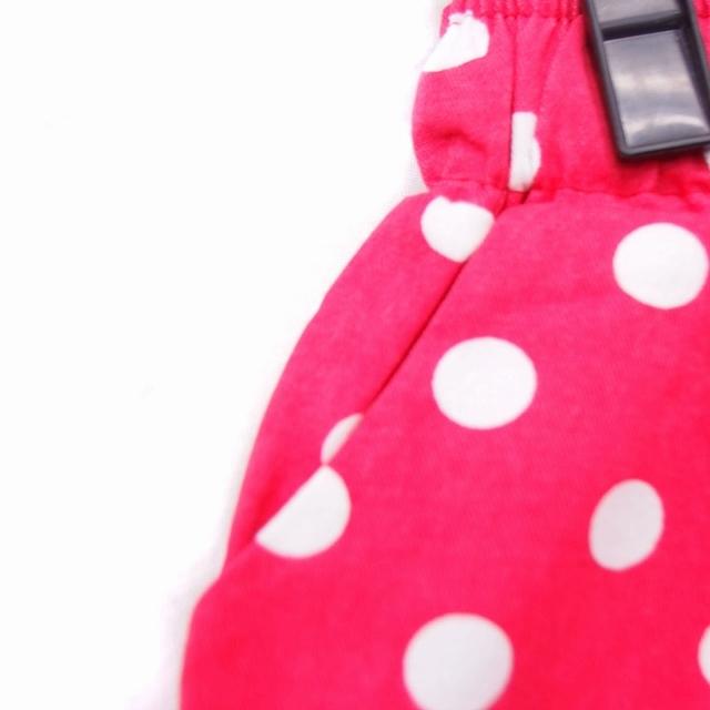 子供服 ズボン パンツ ショート コットン 綿 水玉模様 ドット ピンク