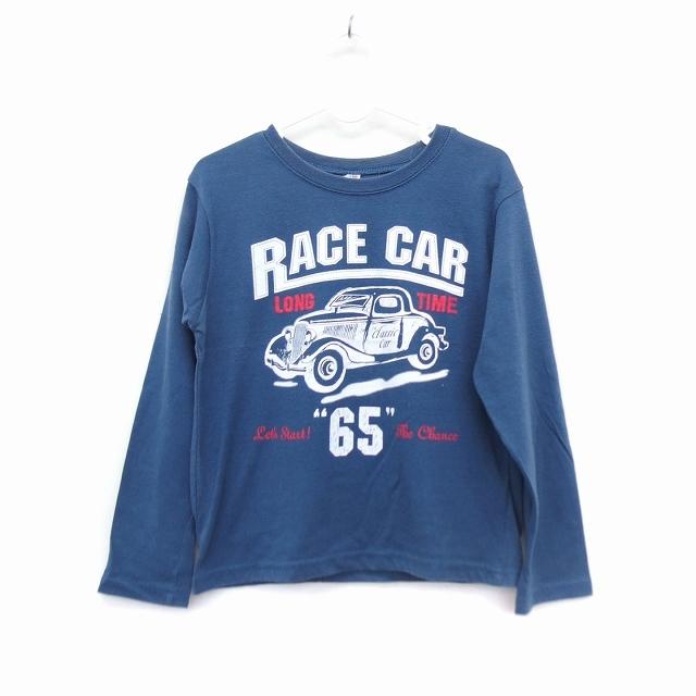 西松屋チェーン 子供服 Tシャツ カットソー ボートネック 長袖 綿混