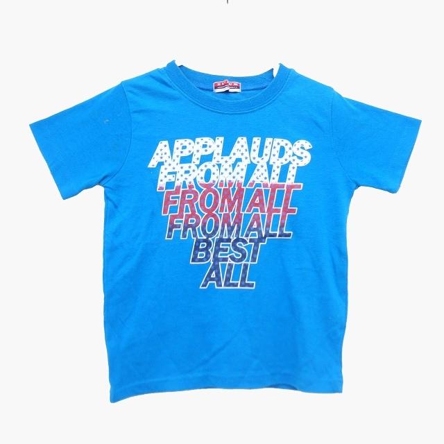 ZIPGUN 子供服 Tシャツ カットソー クルーネック 半袖 綿混