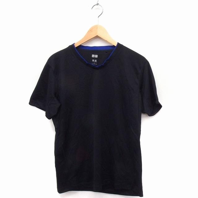 中古 ユニクロ Uniqlo Tシャツ カットソー メッシュ Vネック 半袖 L ブラック 黒 Ft3 メンズ ベクトル 古着 172 ブランド古着販売のベクトル 通販 Yahoo ショッピング