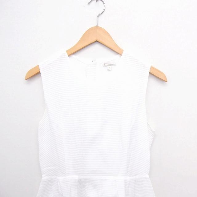 GAP ギャップ ワンピース ボーダー フレア Vネック ノースリーブ