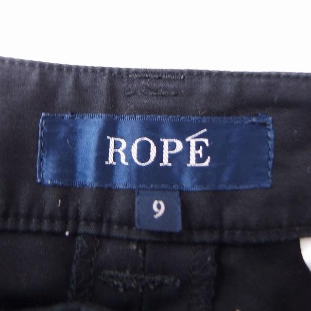 ロペ ROPE パンツ アンクル 無地 コットン 綿 9 ブラック 黒 /FT10 レディース｜vectorpremium｜03