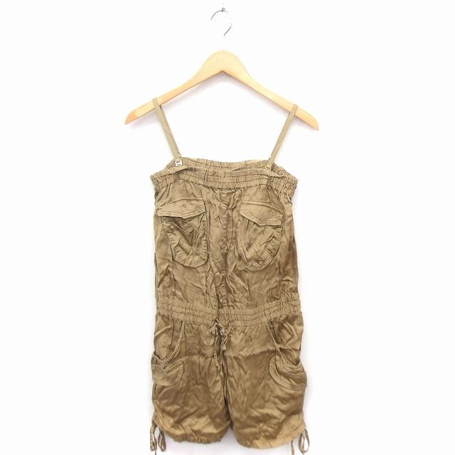 アラアラ ara オールインワン サロペット ノースリーブ ひざ丈 