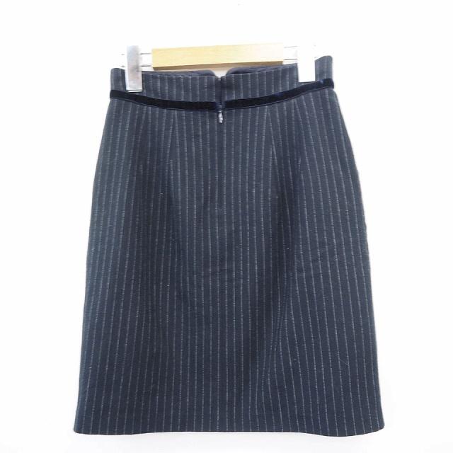 ミッシュマッシュ MISCH MASCH タイトスカート ストライプ リボン ひざ  