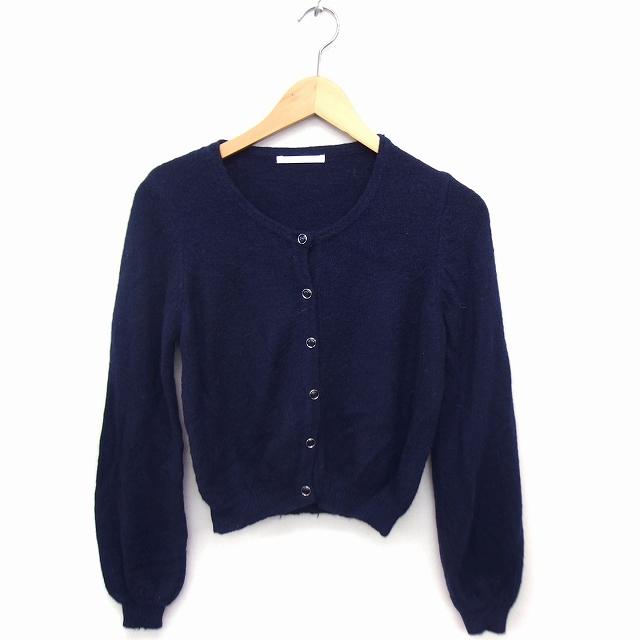 Malbon ゴルフカーディガン 長袖 ネイビー S〜Mサイズ対応 美品✨ Malbon ゴルフカーディガン 長袖 ネイビー S〜Mサイズ対応 美品