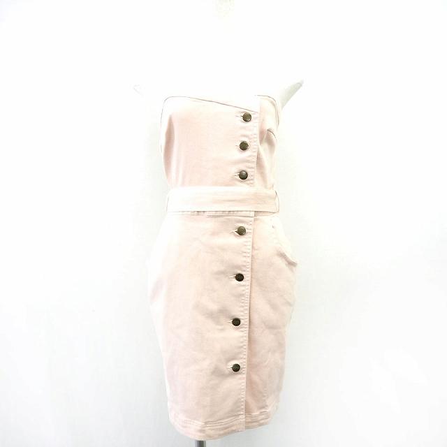 中古 リリーブラウン Lily Brown ワンピース デニム シンプル ひざ丈 チューブトップ ベアトップ コットン 綿 1 ライトピンク 薄ピンク ベクトル 古着 172 ブランド古着販売のベクトル 通販 Yahoo ショッピング