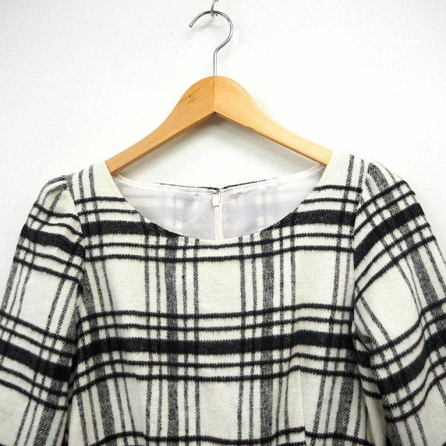 5 Off 配色 リボン チェック ワンピース Pattern Prime プライムパターン 中古 丸首 古着 ベクトル レディース Mt29 黒 ブラック ボルドー 七分袖 ひざ丈 ワンピース Www We Job Com