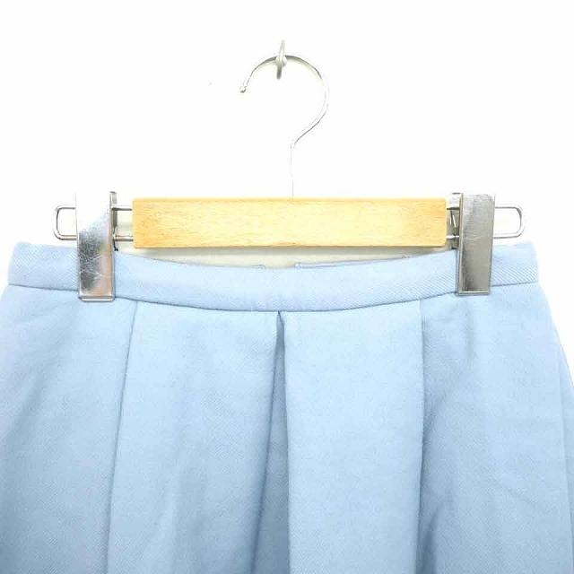 エムプルミエ M-Premier スカート フレア ひざ丈 バックジップ 厚手  