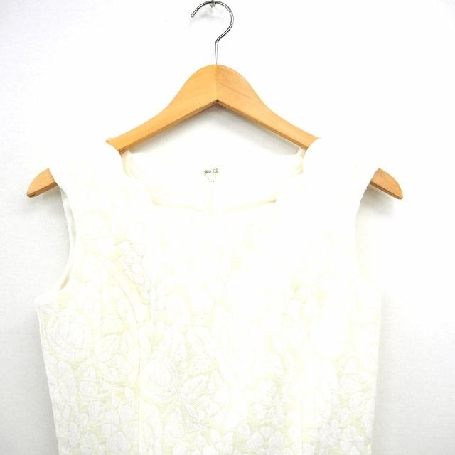 中古 デビュー ド フィオレ Debut De Fiore ワンピース 花柄 丸首 ひざ丈 袖なし ノースリーブ ウール 36 ライトイエロー 薄黄 レディース ベクトル 古着 172 ブランド古着販売のベクトル 通販 Yahoo ショッピング