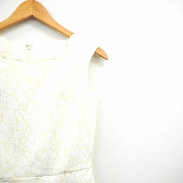 中古 デビュー ド フィオレ Debut De Fiore ワンピース 花柄 丸首 ひざ丈 袖なし ノースリーブ ウール 36 ライトイエロー 薄黄 レディース ベクトル 古着 172 ブランド古着販売のベクトル 通販 Yahoo ショッピング