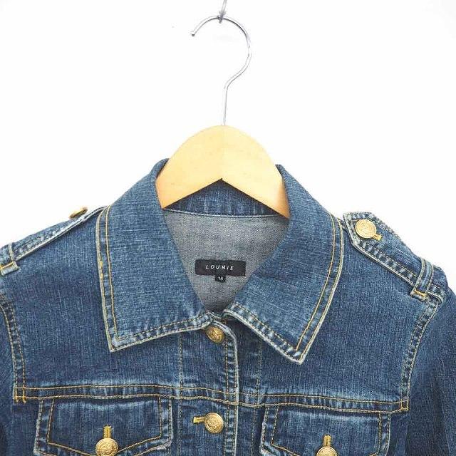 美品LOUNIEルーニィ襟裾ワイヤー入りジャケットサイズ38 