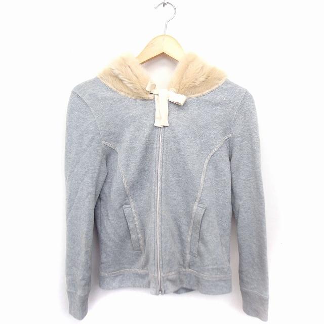 中古 ジルスチュアート Jill Stuart ジップアップ パーカー エコファー フード 長袖 コットン 綿 M グレー 灰 Ft レディース ベクトル 古着 172 ブランド古着販売のベクトル 通販 Yahoo ショッピング