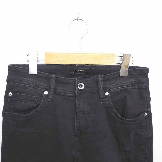 ZARA（ザラ） デニム スキニー パンツ ハイウエスト ジップフライ