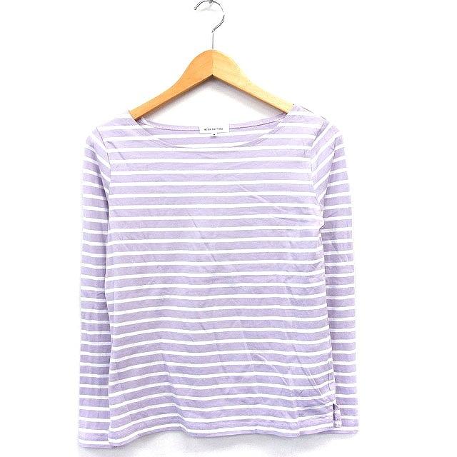 中古 ナチュラルビューティーベーシック NATURAL BEAUTY BASIC Tシャツ カットソー ボーダー 丸首 長袖 コットン 綿 M ライトパープル 白 【ベクトル 古着】 :172-902111260029:ブランド古着販売のベクトル - 通販 - Yahoo!ショッピング 中古 ナチュラルビューティーベーシック NATURAL BEAUTY BASIC Tシャツ カットソー ボーダー 丸首 長袖 コットン 綿 M ライトパープル 白 【ベクトル 古着】 :172-902111260029:ブランド古着販売のベクトル - 通販 - Yahoo!ショッピング