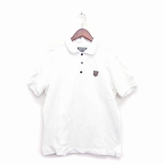 中古 ユニクロ Uniqlo ポロシャツ 半袖 コットン 綿 鹿の子 ラメ混 ライン ワッペン ドクロ リブ L ホワイト 白 Ht17 メンズ ベクトル 古着 172 ブランド古着販売のベクトル 通販 Yahoo ショッピング