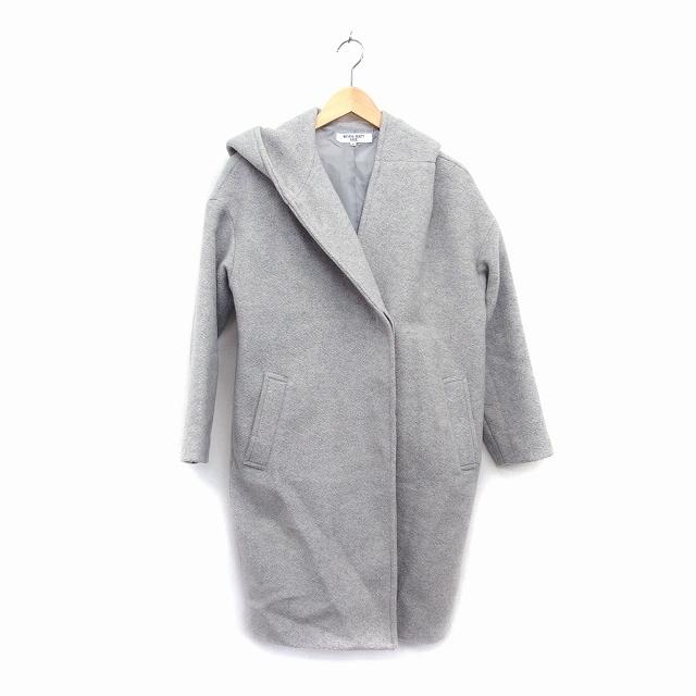 ＢＡＲＮＥＹSＮＥＷＹＯＲＫグレー ファー ノースリーブ フードロングコート BARNEYSNEWYORKグレー ファー ノースリーブ フード